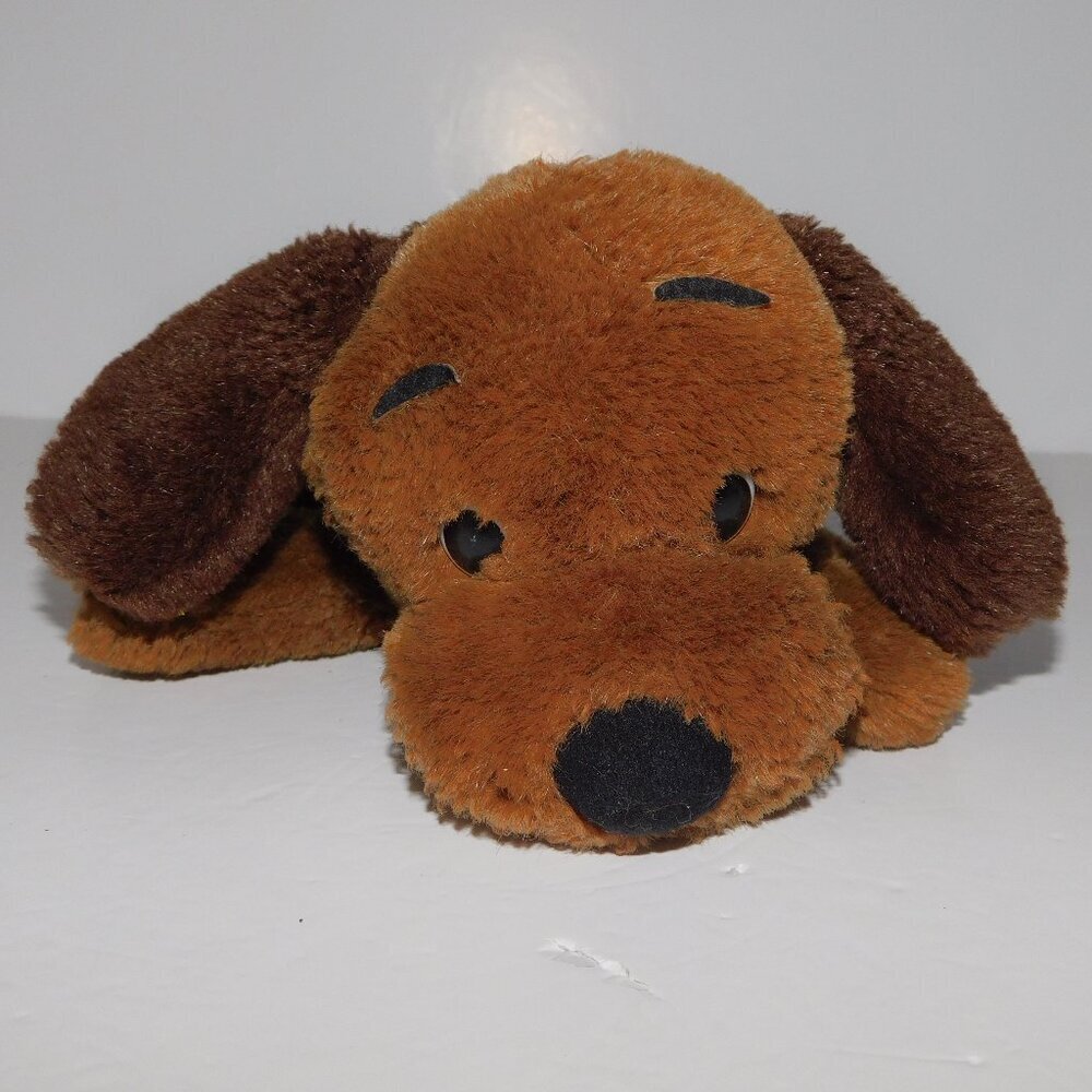 VTG 1973 Dakin Drooper Dog 10" Plush Stuffed Dark chocolate All Brown